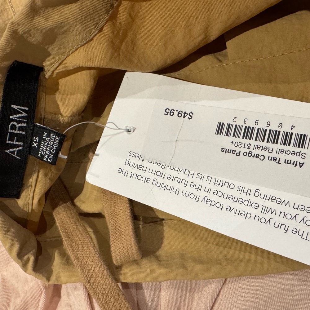 AFRM Tan Cargo Pants - Picture 2 of 8